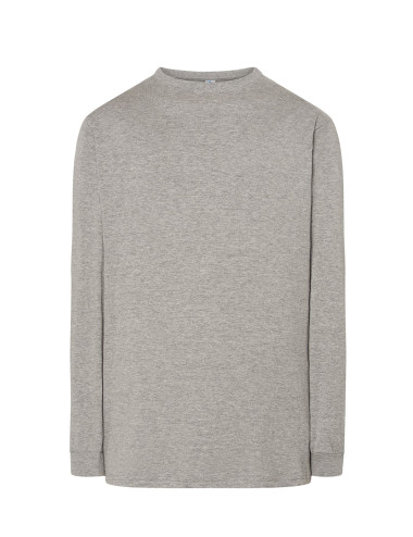 Herren-T-Shirt Tsra 170 ls T-Shirt grau meliert Jhk