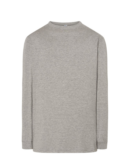 Herren-T-Shirt Tsra 170 ls T-Shirt grau meliert Jhk