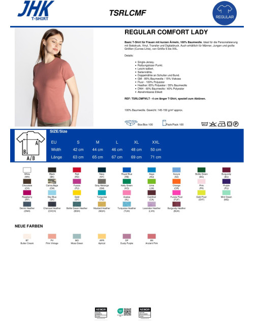 Koszulka damska tsrl cmf lady comfort miętowa zieleń Jhk