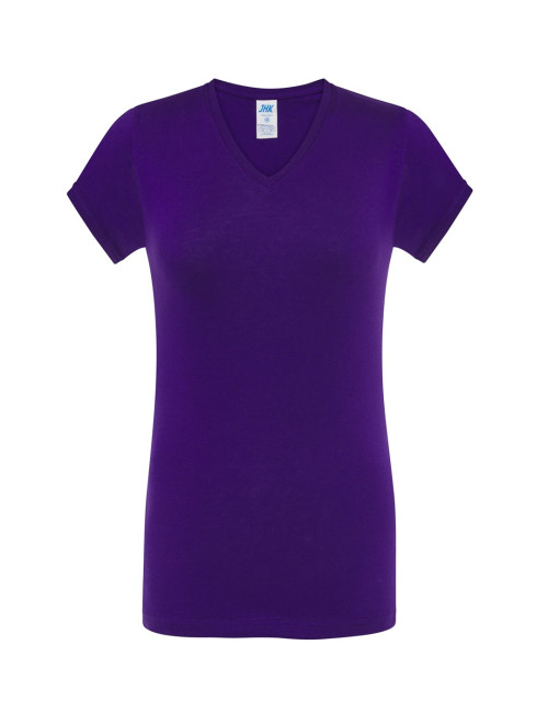 Damen Tsrl Cmfp Lady Comfort T-Shirt mit V-Ausschnitt Lila Jhk