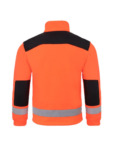 JHK FLRA 340 HV Premium Men's Fleece Red/Fluo