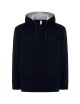 Bluza dresowa męska ocean hooded contrast granatowo/ Jhk