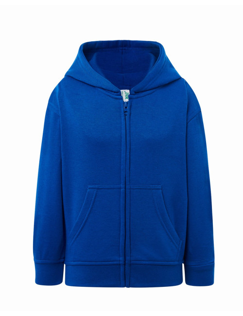 Kinder-Sweatshirt mit Kapuze, Königsblau, JHK