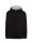 Bluza dresowa męska ocean hooded contrast czarno/popielaty melanż Jhk
