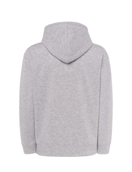 Kontrast-Sweatshirt mit Ozean-Kapuze für Herren, Aschemelange/Marineblau JHK