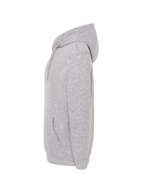 Bluza dresowa męska ocean hooded contrast popielaty melanż/granatowy Jhk