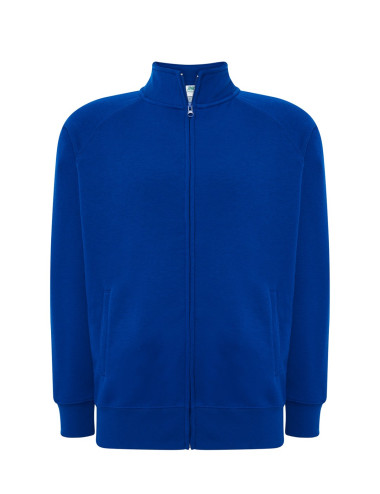 Men`s full zip sweatshirt royal blue Jhk
