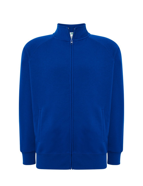 Bluza dresowa męska full zip sweatshirt royal niebieski Jhk
