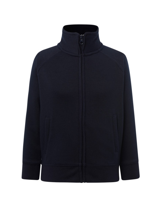 Kid full zip sweatshirt navy blue Jhk