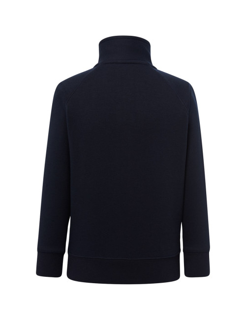 Kinder-Sweatshirt mit durchgehendem Reißverschluss in Marineblau von JHK
