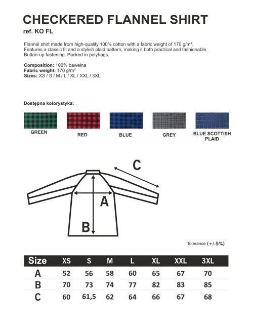 Blue flannel shirt Jhk