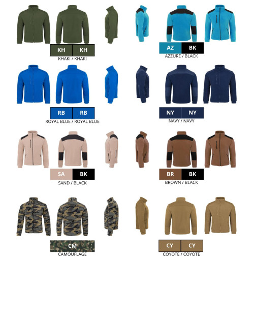 Men`s fleece flra 340 premium black/military Jhk