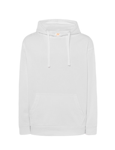 Herren-Sweatshirt Känguru CVC Sweatshirt weiß weiß Jhk