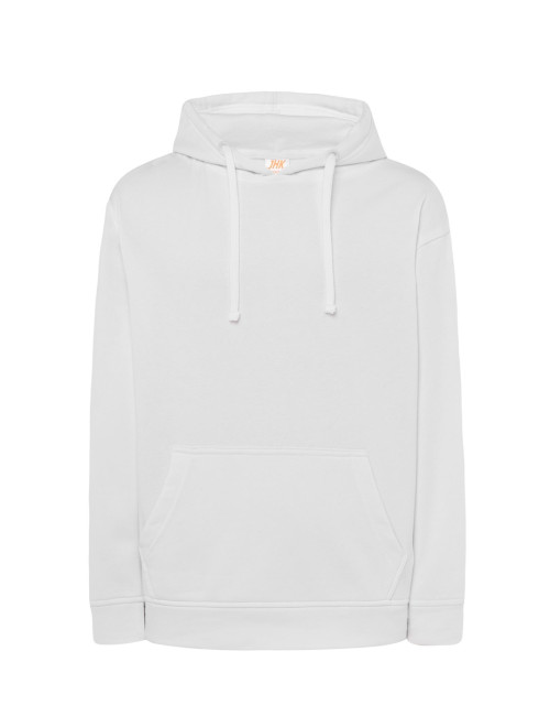 Herren-Sweatshirt Känguru CVC Sweatshirt weiß weiß Jhk
