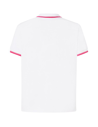 Koszulki polo męska polo pora 210 contrast biało/czerwony Jhk
