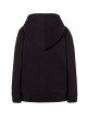 Kinder-Sweatshirt mit Kapuze, schwarz, JHK