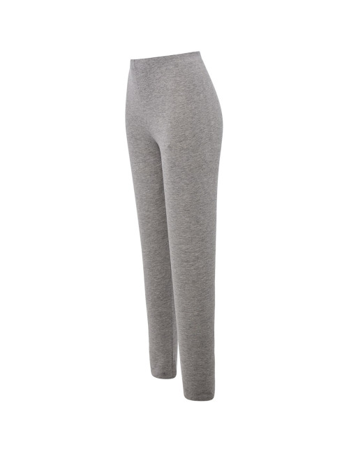 Damen Jogginghose Lady Leggings Grau Melange JHK