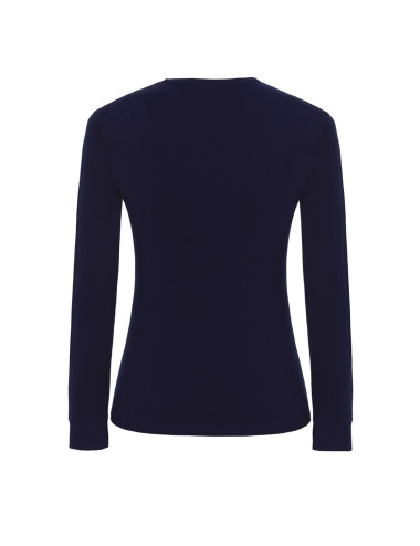 Lady Regular Ls Premium Damen T-Shirt Marineblau Jhk Jhk