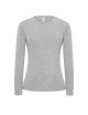 Lady Regular Ls Premium Damen T-Shirt Grau Melange Jhk Jhk