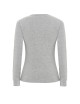 Women`s t-shirt lady regular ls premium gray melange Jhk Jhk