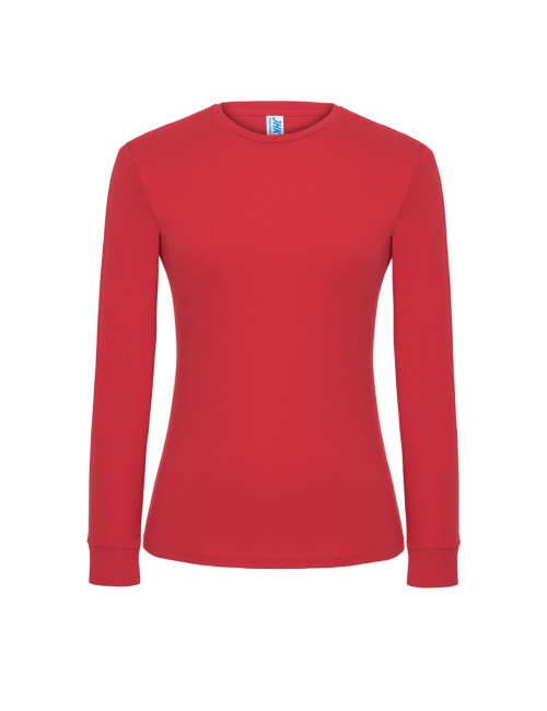 Women`s t-shirt lady regular ls premium red Jhk Jhk
