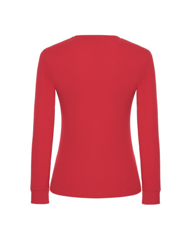 Lady Regular Ls Premium Damen T-Shirt rot Jhk Jhk