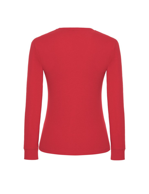 Lady Regular Ls Premium Damen T-Shirt rot Jhk Jhk
