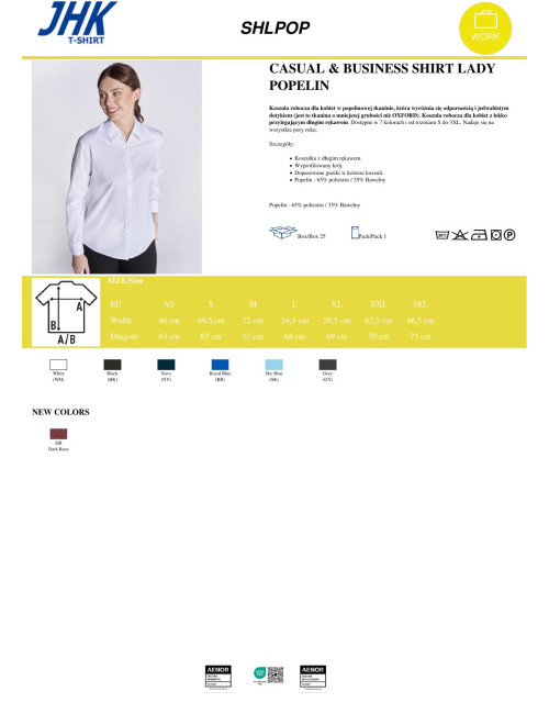 Women`s shirt shl pop sky blue Jhk