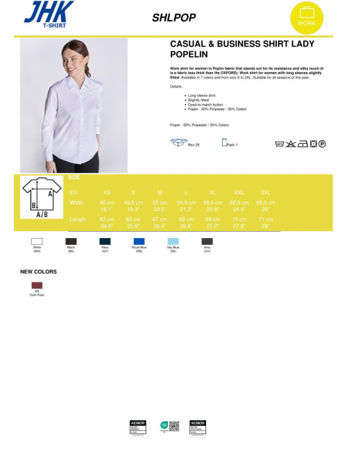 Women`s shirt shl pop sky blue Jhk