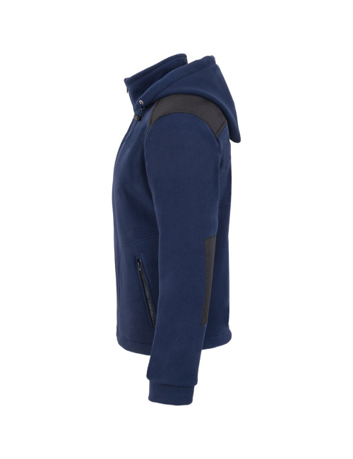 Super polar męski bluza z kapturem gruby wzmacniany flra 340 bus hood premium granatowo/czarny Jhk,