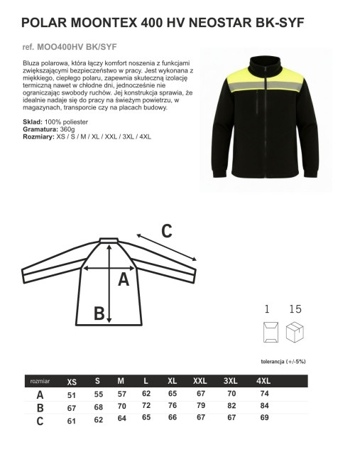 Men`s fleece flra 340 premium graphite/graphite Jhk