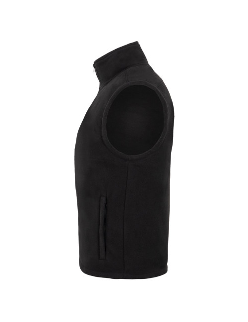 JHK Fleece vest FLRA 350 VEST BK - Black, embroidery, logo, print