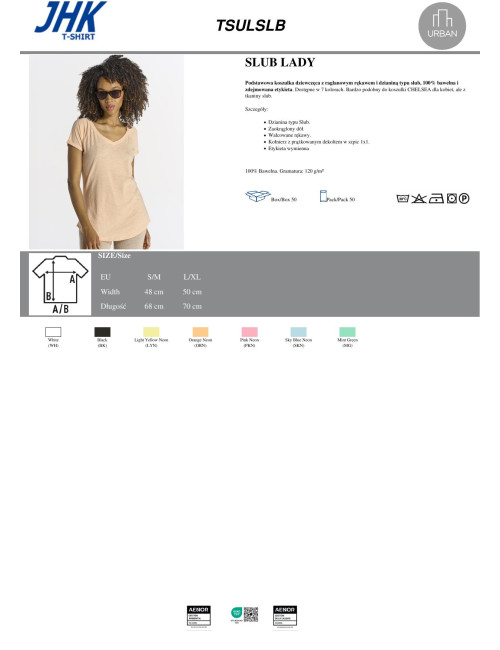 Women`s tsulslb urban slub lady skn - sky blue neon Jhk