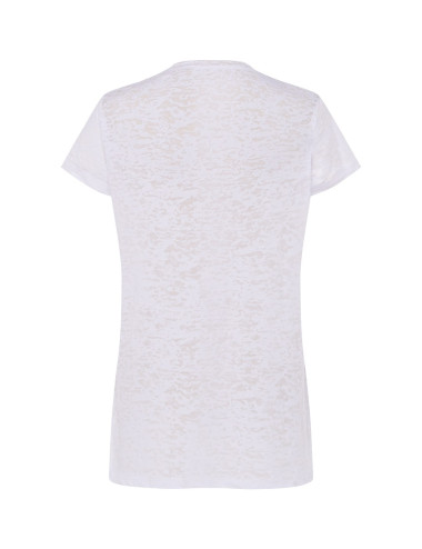 JHK Subli Burn Out Women's T-Shirt Efficient White