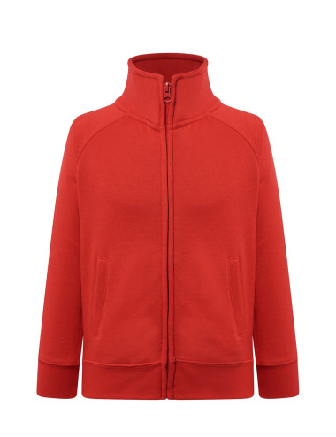 JHK Kid Full Zip Children's Sweatshirt Red