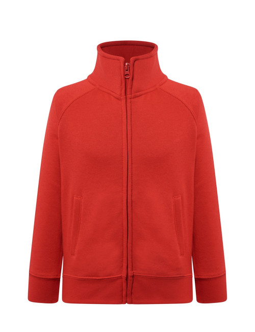 JHK Kid Full Zip Children's Sweatshirt Red