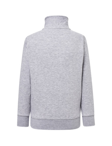 "High-Quality Jhk Kids Full Zip Sweatshirt - Ash Melange, Customizabl