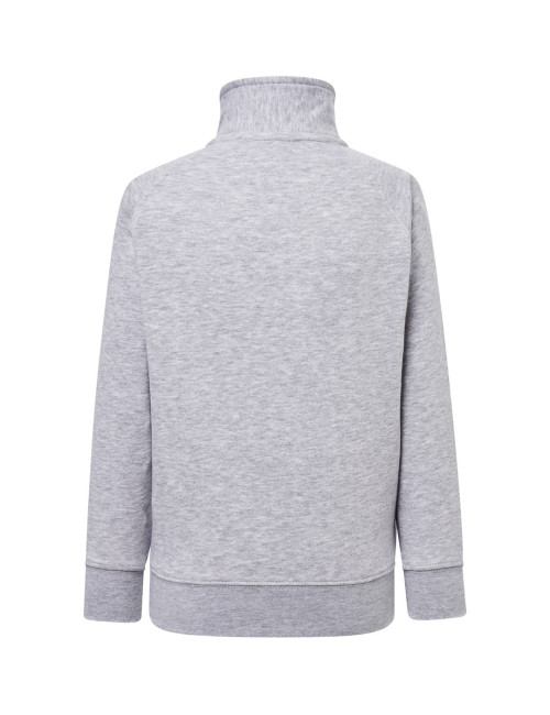 "High-Quality Jhk Kids Full Zip Sweatshirt - Ash Melange, Customizabl