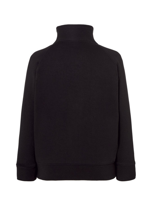 "Black Jhk Full Zip Sweatshirt for Kids - Custom Prints, Embroidered 