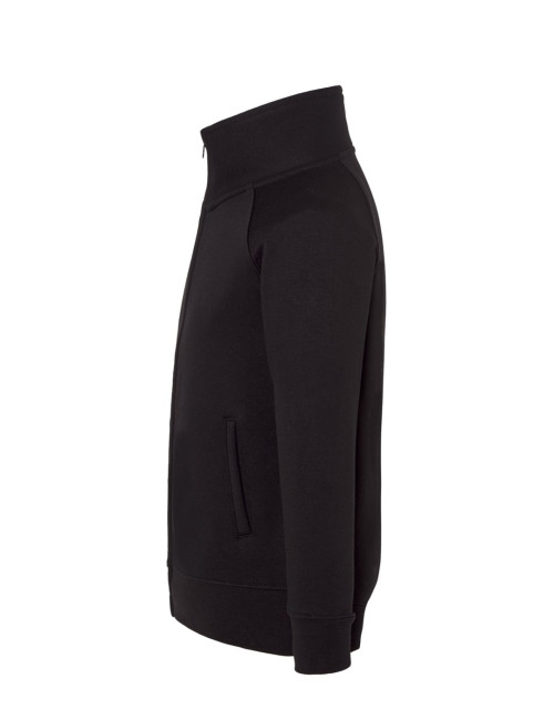 Bluza dresowa dziecięca kid full zip bk - black Jhk