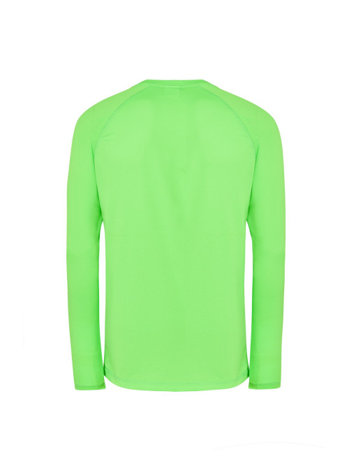 "Men's JHK Sport Man LS T-Shirt - Lime Fluor, Perfect for Printing & 