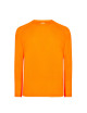 "Men's JHK Sport Man LS T-Shirt - Fluor Orange, Ideal for Prints & Lo