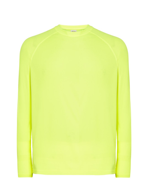 "Quality Men's LS SYF Sport T-shirt in Gold Fluor - Embroidered & Pri