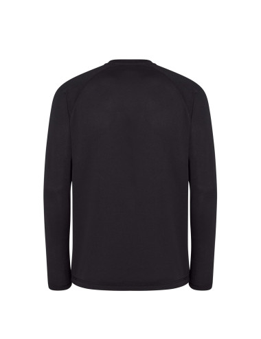 Herren-T-Shirt Sport Man ls bk - schwarz Jhk