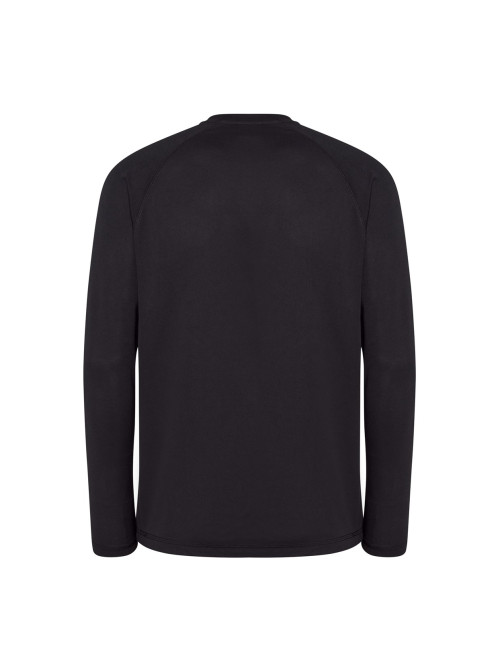 Herren-T-Shirt Sport Man ls bk - schwarz Jhk