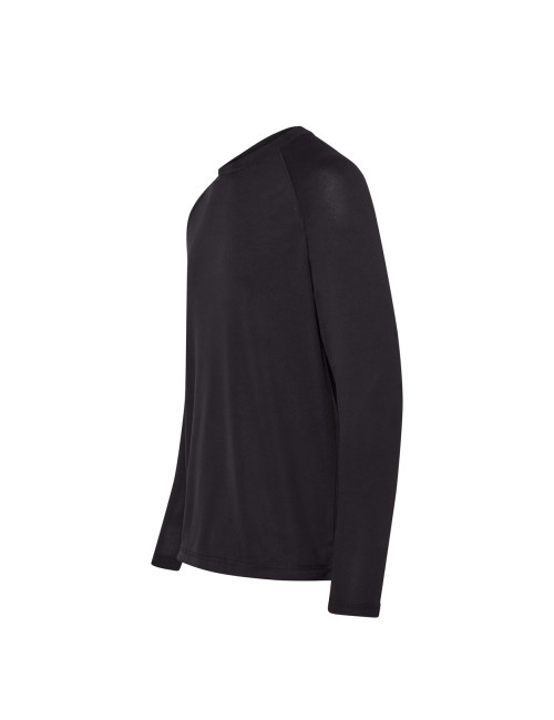 Koszulka męska t-shirt sport man ls bk - black Jhk