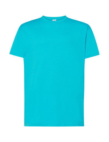 Koszulka męska tsra 150 regular t-shirt tu - turquoise Jhk