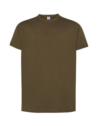 "Zdobądź stylowy męski T-shirt JHK TSRA 150 w kolorze forest green