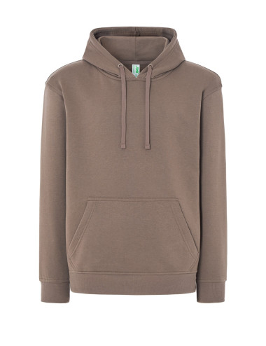 Bluzy dresowe męskie swra kng kangaroo br - brown Jhk