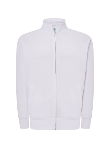 Bluza dresowa męska JHK SWRA FUZIP biały - P&M